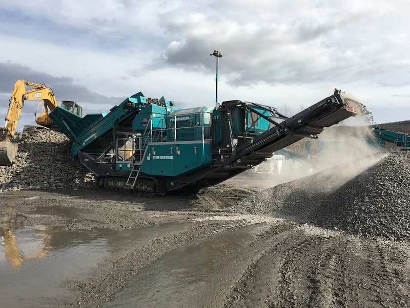 Planta trituradora Powerscreen 1150 Maxtrak de DT Corporativo en La Paz
